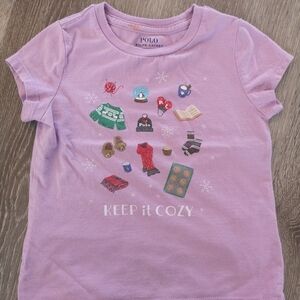 Polo by Ralph Lauren Kids Lavender Cozy Tee